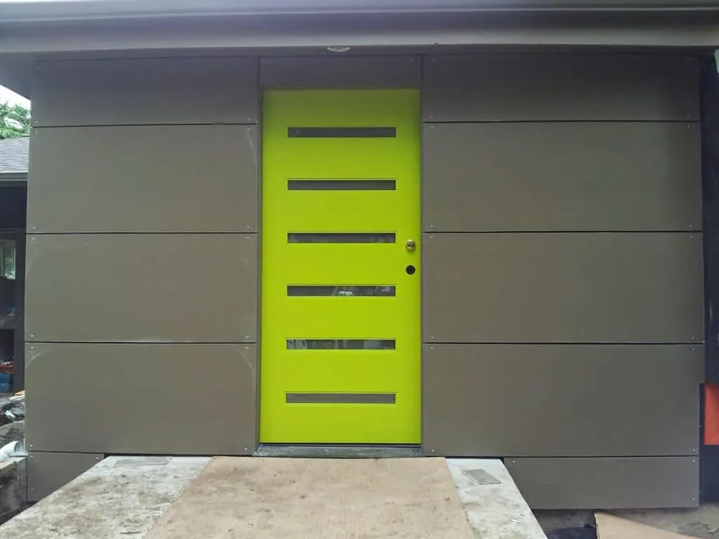 Lime Green Modern Front Door