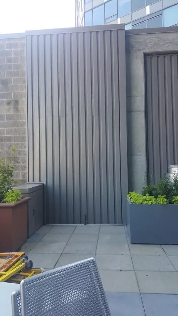 Rooftop Metal Panel & Planters