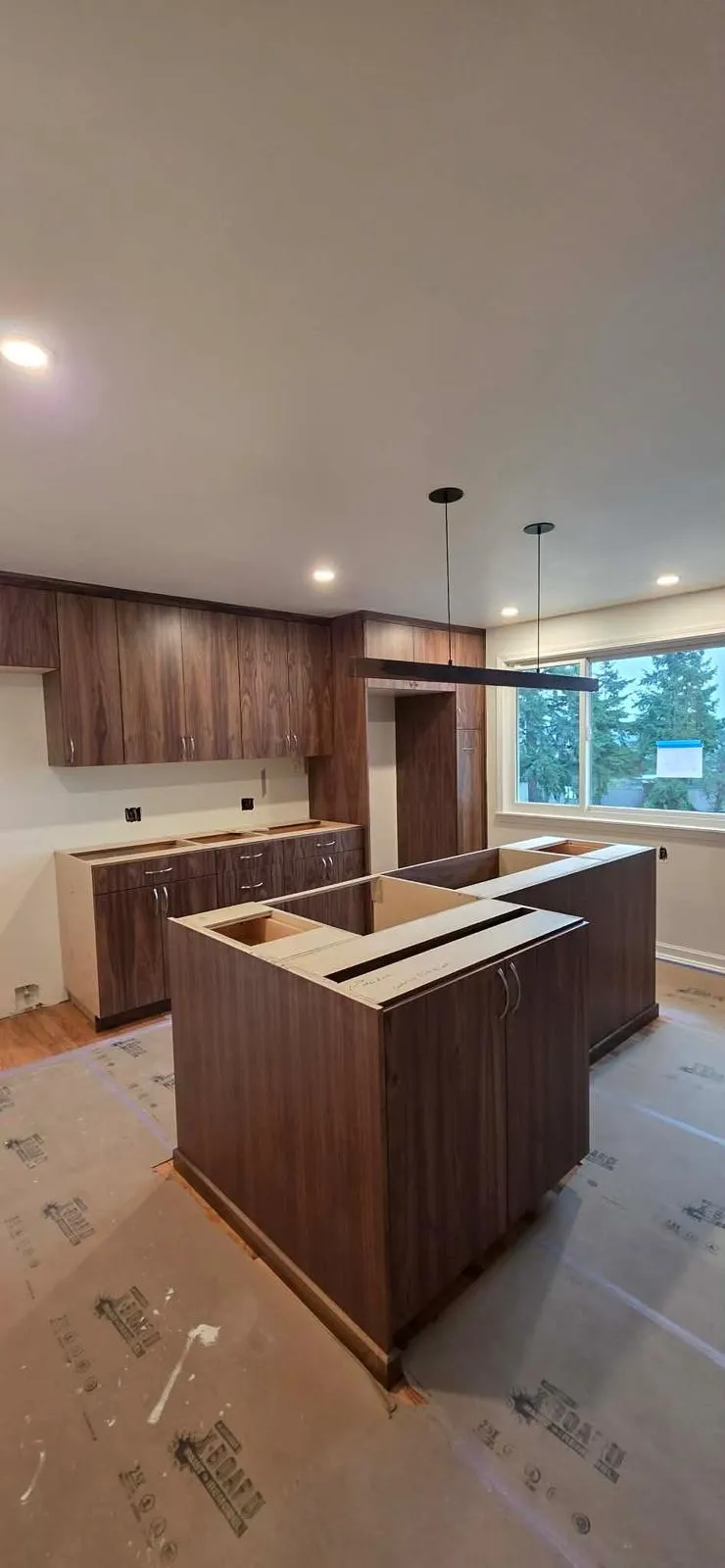 Walnut kitchen remodel by All Custom Building