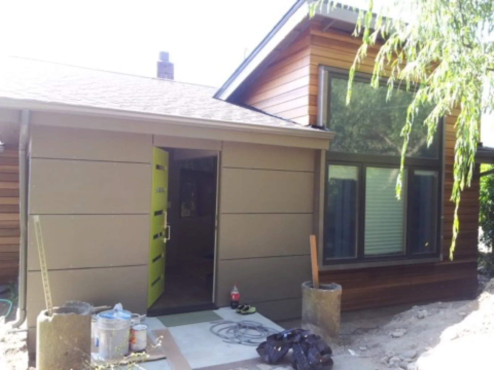 Modern home addition by All Custom Building